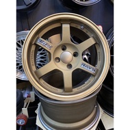 USED RIM TE37 15x8jj 4x100 BRONZE JOHOR