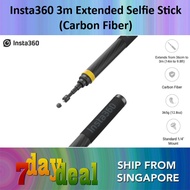 Insta360 3m Ultra-long Extended Edition Carbon Fiber Selfie Stick Monopod (For Insta360 X3 / ONE X2 / RS / GO 3 / GO 2)