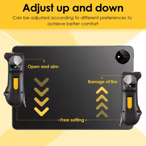 B92B PUBG Mobile Game Trigger Controller 6 Finger for iPad Tablet Phone Fire Aim Button Gamepad Joys