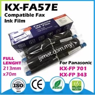 2Rolls/box Panasonic KX-FA57E 57E Compatible Fax Ink Film KX-FP343 KX FP343 KXFP343 KX-FP701 KX FP70