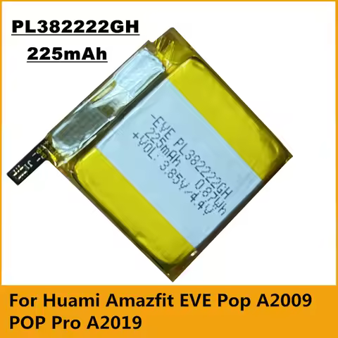 Original PL382222GH 225mAh for Huami Amazfit EVE Pop A2009 / Pop Pro A2019 / Amazfit Bip U A2017 Sma