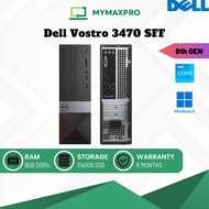 PC i3/i5/i7 Dell Vostro 3470 SFF Intel Core (8th Gen) / 8GB RAM / 240GB SSD / Win 11 Home (Refurbish