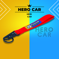 พวงกุญแจรถยนต์ พวงกุญแจรถมอไซค์ พวงกุญแจ พวงกุญแจห้อยกางเกง ลาย SPOON พวงกุญแจรถมอไซค์ พวงกุญแจรถยนต