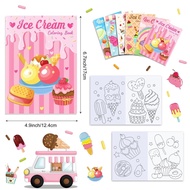 Children Coloring Book Ice Cream Theme Painting Book Coloring Book Children's Painting Book Coloring