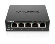 D-Link DGS-105 5 Port Gigabit Switch 5埠Gigabit 桌上型交換器 (金屬外殼)