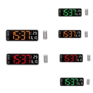 Large Digital Wall Clock Remote Control Temp Date Week Display Timer Countdown Table Clock Wall Dual