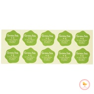 Cotta Flavor Seal Natural Variation Matcha Green 2.8×2.8cm 71016, 100 pieces per pack