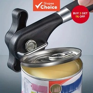 Safe Cut Manual Can Opener, Handheld with Soft Grips, Food Grade Stainless Steel Cutting Can Opener 