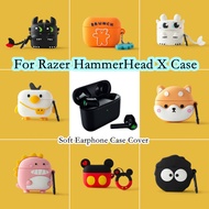 【imamura】For Razer HammerHead X Case Cool Tide Cartoon Series for Razer HammerHead X TWS Casing Soft