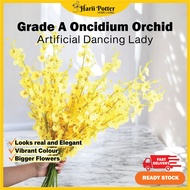 Oncidium Artificial Flower Bouquet Dancing Lady Orchid Home Deco Wedding Decoration Modern Bunga Ork