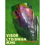 Visor Helmet Cermin Helmet LTD SWAN KHI Smoke Rainbow Belangi