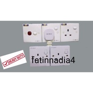 (READY STOCK) HEAVY DUTY 2 GANG  / 3 GANG EXTENSION WALL SOCKET / 4 GANG EXTENSION WALL SOCKET / ADA