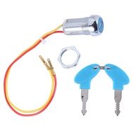 ♀ Universal Starting Switch Key Lock Wires Ignition Power Keys Switch for Electric Bike Scooters E-Bike