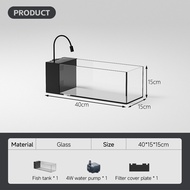 Crystal Clear Glass Fish Tank 8MM Glass Aquarium CC Tank Aquascape Tank With hidden filters