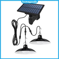 [Fast Arrival] Double-Head Solar Pendant Light Outdoor IP65 Waterproof Solar LED Shed Lights Indoor 