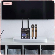 [szxmkj2lp] 4 Channel Audio Mixer with Microphones DJ Mixer Studio Sound Mixers for