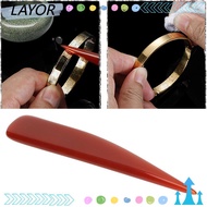 LAYORSG Agate Burnisher, Glossy  Agate Material Jewelry Polishing Tool, Professional Multiple Sizes 