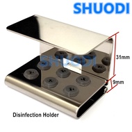 Dental Disinfection Holder Stander Denta Bur Placer Rack Stainless Steel Autoclavable