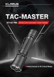 Klarus Multi-mode Dual-switch Tactical Flashlight XT11GT PRO V3