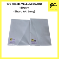 GC 100 sheets Vellum Paper Vellum Board Cardboard Paper 180gsm 230gsm