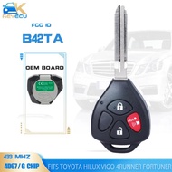 Keyecu B42Ta 3B4B Remote Head Key Fob 433Mhz 4D67G Chip Toyota Hil