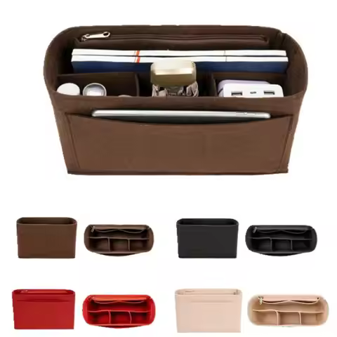 Multi-Pocket Handbag Organizer for LV Speedy25/30/35/Gentlewoman Bag Large Capacity Storage Bag Felt