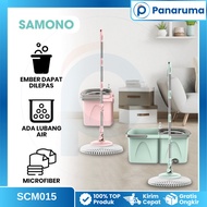 Samono Mop Super Mop Fiber Fabric With Bucket Spin Mop Removable SCM015
