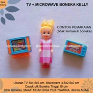 TEREPIC TV dan Microwave Boneka Kelly - Mainan Anak Oven Mini Boneka