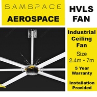 SamSpace AEROSPACE HVLS Fan Industrial Ceiling Fan High Power BIG FAN Heli fan Giant fan Foodcourt F
