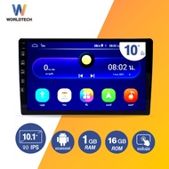 Worldtech รุ่น WT-DDN10-1AND (2GB Upgrade) เครื่องเสียงติดรถยนต์ ระบบ จอแอนดรอย 10 นิ้ว จอ IPS Mirror Link Android (วิทยุ mp3 usb บลูทูธ)