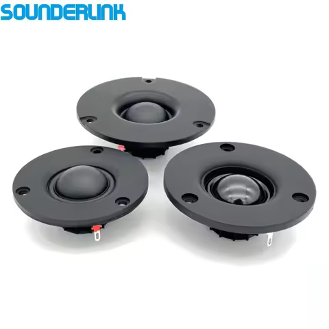 Sounderlink Audio Labs 2-3 Inch Silk Soft Dome Tweeter - 15W HiFi Neodymium Horn Speaker (6/8 Ohm, 5