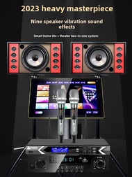 Family KTV Stereo Suit Full Set of Power Amplifier VOD AIO Touch Screen Karaoke Machine Home Karaoke