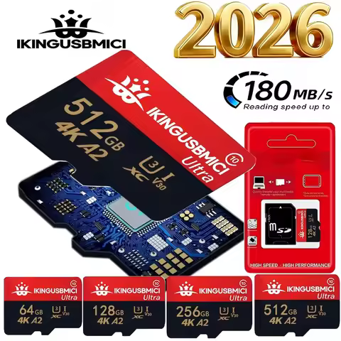 Original Micro Tf SD Memory Card 512GB 256GB 128GB 64GB A2 V60 Micro TF/SD Card High Speed Sd/Tf For