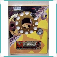 MUTARRU_I'CHAIN#D%x_AND:U_SPROCKET:I_SET:B_FOR:E_SNIPER:Ff_155 428H-136L-14-47 GOLD / BLACK