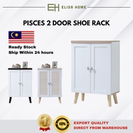 ELISA HOME PISCES 2 Door Shoe Rack/Shoe Rack Cabinet/Rak Kasut/Rak Kasut Bertutup/鞋架