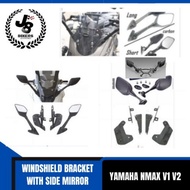 YAMAHA NMAX V1  Nmax V2 2020  windsheild adjustable bracket with side mirror BRACKET WINDSHIELD BRAC