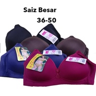 Baju Dalam Wanita Cotton Cup C Penuh Tiada besi 36-46 / Span Soft Bra #128