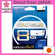 SHIMANO Ocea 8 400m Size 8.0 5-color LD-A81S Fishing Line