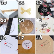 [SG SELLER] [FREE SHIPPING] Message Stickers Thank You Sticker Gift Handmade Cookie Wedding Christmas CNY