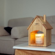 原木小木屋融蠟燈