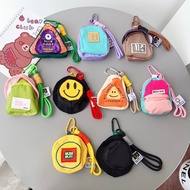 wallet woman wallet Dopamine Small Schoolbag with Soft Smile Face Coin Purse - Portable Student & Ki