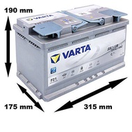 แบตเตอรี่ VARTA SILVER DYNAMIC AGM DIN80