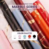[20Sheets] 58x58cm · Marble Matte Series Flower Wrapping Paper Bouquet Flower Florist Gift Wrapper P