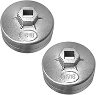 74mm Oil Filter Wrench,15 Flutes Oil Filter Removal Tool Compatible with AC Delco PF63/PF64 Oil Filt