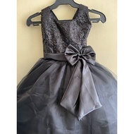 Black Gown/dress for kids ( sequence top)