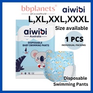 Aiwibi Disposable Swimming Diaper Swimming Pants Size Berenang 一次性游泳尿裤