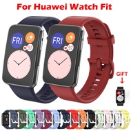 Huawei Watch Fit Strap Silicone Breathable Durable WatchBand Accessories For Huawei Watch Fit Smart Watch