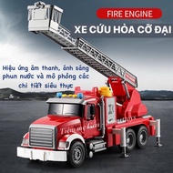 💥HÀNG LOẠI 1 CAO CẤP💥 ĐỒ CHƠI XE THANG CỨU HỎA CỠ ĐẠI FIRE TRUCK CHÍNH HÃNG TOYSTAR CÓ ĐÈN ÂM THANH