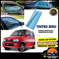 Perodua Kenari_TINTED CROMAX BIRU/Blue Tinted/ Tinted Kereta /Car Window Film/2PLY UV Film_Siap Potong/Car Tinted/Precut