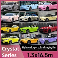 1.3x16.5m Highest quality Multiple colors PET vinyl wrap pet vinyl wrap ( PET liner) True Gloss viny